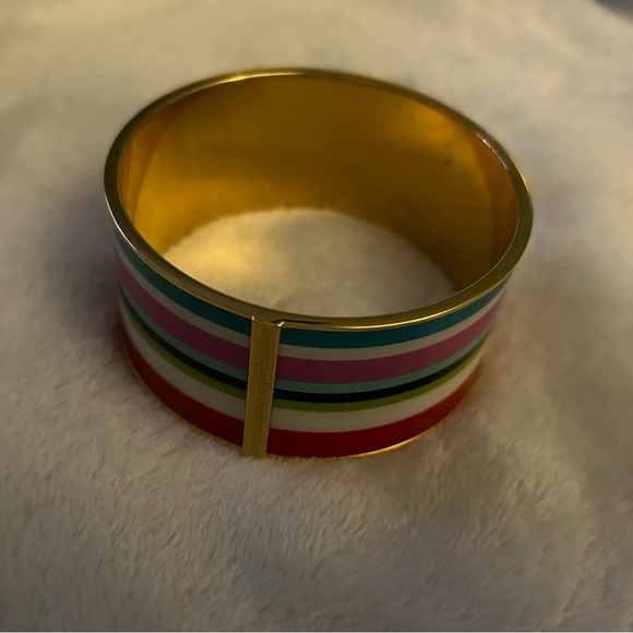 Like New Kate Spade New York Multi-Stripe Slip-On Bangle OS - Picture 8 of 12